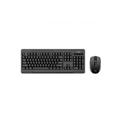 Kit LEXIS KW312 tastiera e mouse wireless ADJ Kit di tastiera con 8 tasti multimediali e mouse ergonomico con 800/1200/1600 DPI settabili - interfaccia wireless - 1pz
