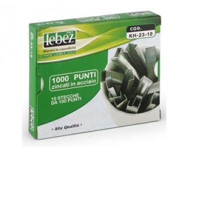 LEBEZ Punti per cucitrici 23/17 scatola 1000 punti in filo metallico